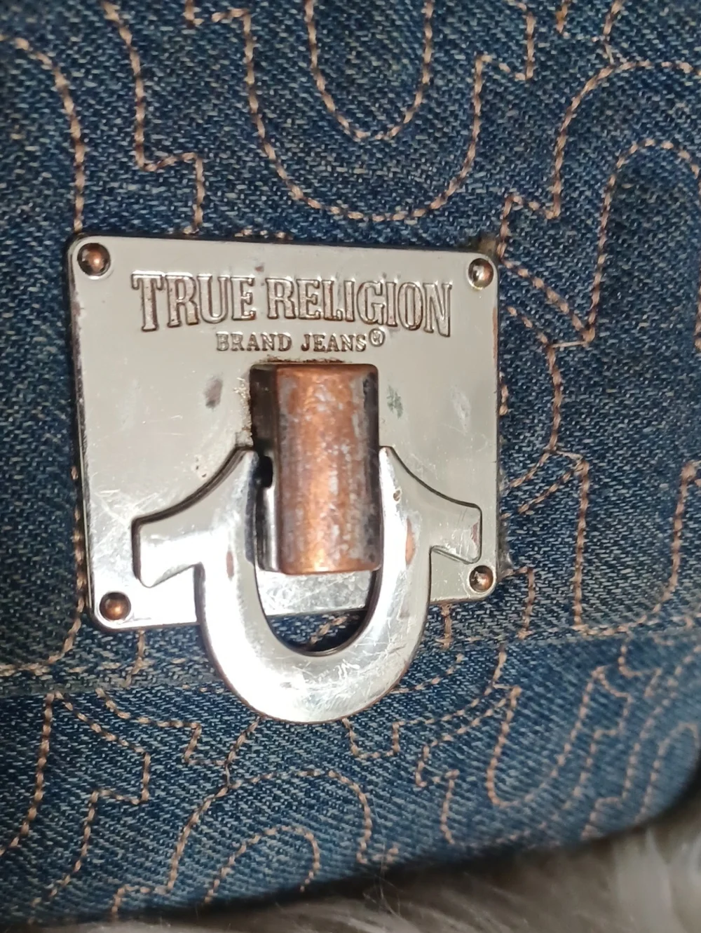 True Religion  Signature Denim Crossbody